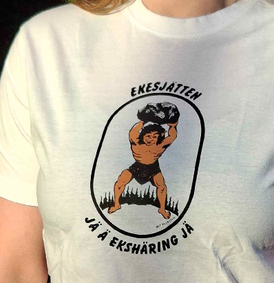 T-shirt Ekesjätten vit